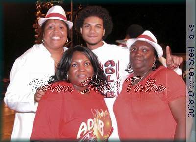 left to right - ADLIB’s Lisa Mayers [in hat], mom Colleen, André, and grandmother Maureen