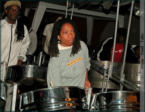 D'Radoes Steel Orchestra at practice