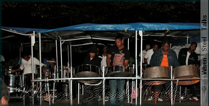 Pantonic Steel Orchestra at practice