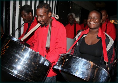 St James Tripolians in a Jouvert-like jam session