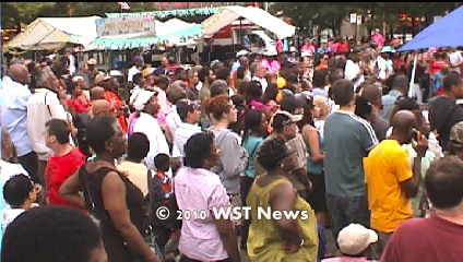 Crowd takes in the 2010 Montreal International Steelpan Festival