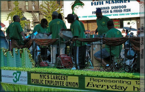 Steel band on DC 37 float in the African American parade in 2003