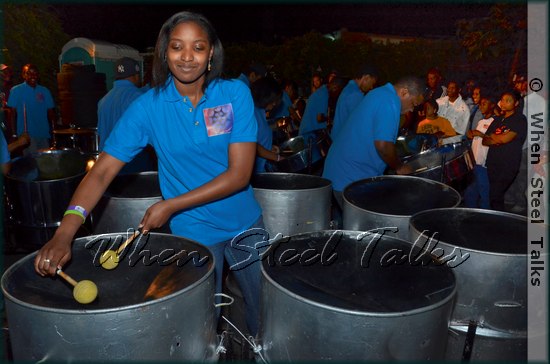 Pantonic Steel Orchestra performs at CrossFire's 2013 Panyard opening