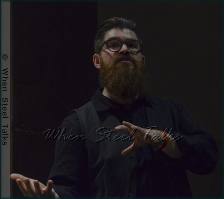 Josh Quillen welcomes audience at the event