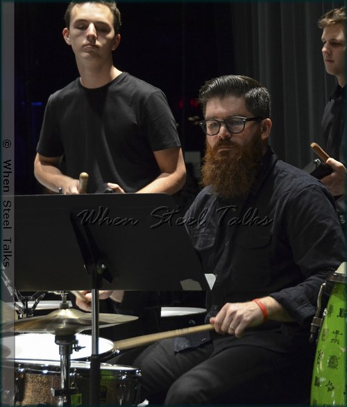 Josh Quillen on drums during the concert