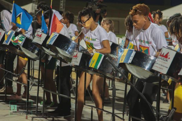 Laborie Steel Orchestra performs during the 2016 Panorama  -  photo: Johnson Jkube James