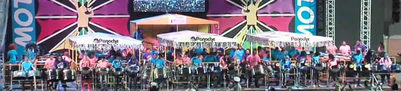 Panache Steel Orchestra performs during its 'first go round' as they opened the 2019 Antigua and Barbuda National Panorama