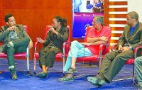 The panel discussion on Managing the Music, the Money, the Marketing was moderated by Wendell Manwarren and included (left to right) Dionne McNicol of TTENT, Fareid Emamali of Traffik and entertainment lawyer Keron James