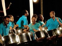UWI (University of the West Indies) Panoridim Steel Orchestra plays during 'Panfest 2010, the Magic Drum', held at the Philip Sherlock Centre for the Creative Arts on Friday