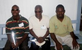 Sitting from left to right are: Paul Cottom, Owren Case and Robert Weekes