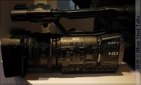Sony's HDR-AX2000 camcorder at the 2010 PhotoPlus Expo