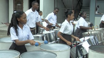 Success Laventille Secondary during the SanFest preliminary round