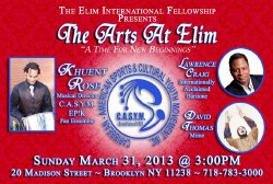 Elim Easter concert poster