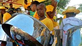 Trinidad All Stars play on the streets of Port-of-Spain during Carnival