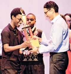 Winner Ethan Whittaker has been interested in the steel pan since he was 11, owing in large part to his mother’s Trinidadian heritage.
