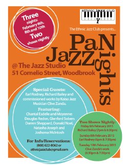 Pan Jazz Nights 2015 with Moyenne - event flyer