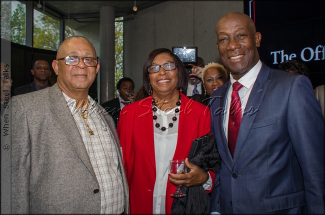 Martin Douglas with his wife, and Dr. Keith Rowley, the Prime Minister of Trinidad and Tobago