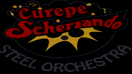 Curepe Scherzando Steel Orchestra band logo -  When Steel Talks