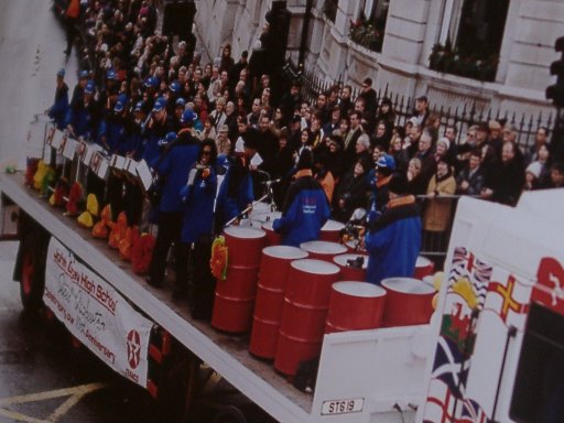 JohnGray High School Havoline Steelband on parade in London, New Year’s Day 2001