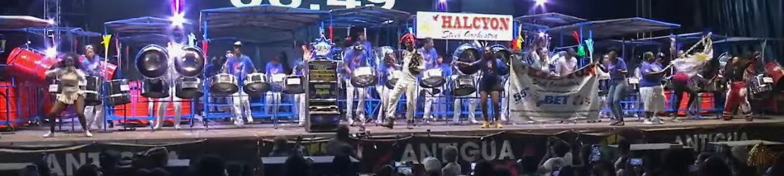 Halcyon Steel Orchestra performs at the Antigua & Barbuda 2026 Panorama