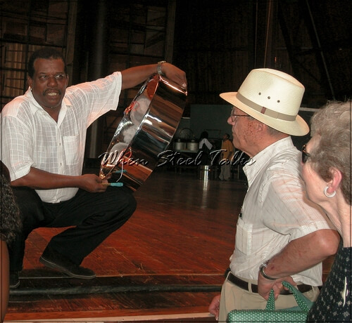 Caribbean Youth Panoramics founder “Franklin” Gerald  talks about the steelpan instrument