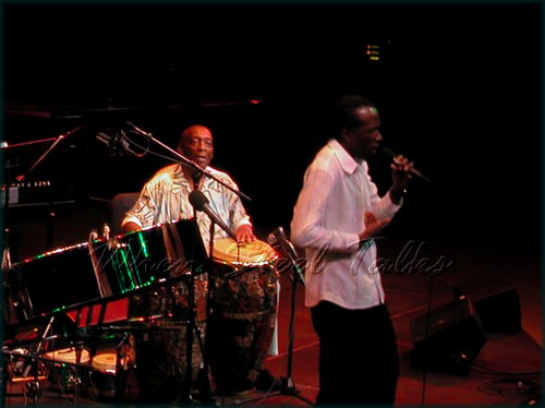 Ralph MacDonald (left) with vocalist David Rudder