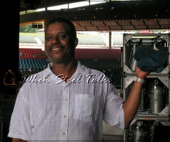 Caribbean Youth Panoramics founder Joseph “Franklin” Gerald at Philadelphia’s Mann Center for the Performing Arts