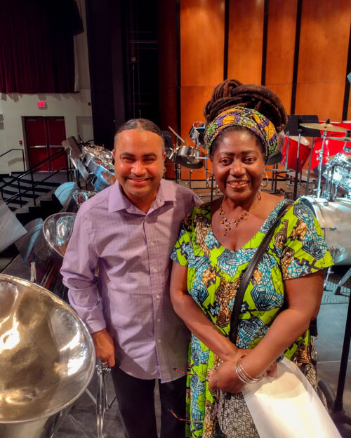Dr. Kisa-Davidson with Professor Liam Teague when he performed in Tallahassee, Florida