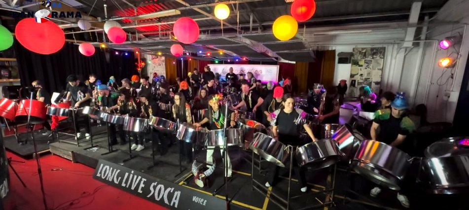 Calypsociation ClemBazBand performs during the 2024 French Panorama