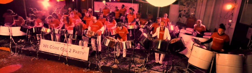 Calypsociation Sunday Steelband performs during the 2024 French Panorama