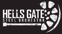 Band logo of Hells Gate Steel Orchestra - Antigua - When Steel Talks