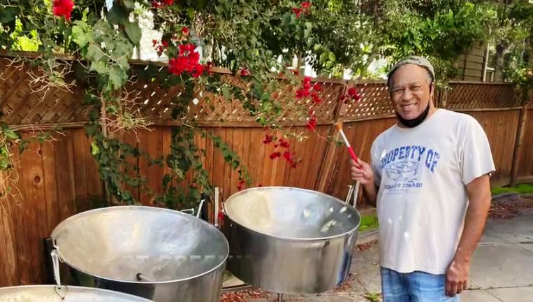 Robert Greenidge with his Triple-second