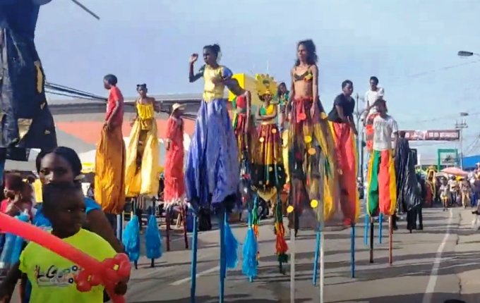 Moko Jumbies in Point Fortin’s 44th Borough Day - live stream