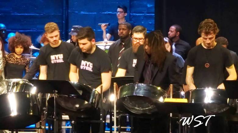 NYU Steel on stage in concert at NYU’s Frederick Loewe Theater