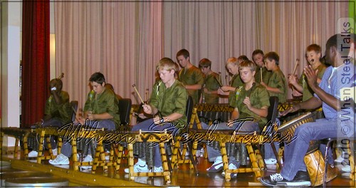 St Stithians Marimba Band on stage