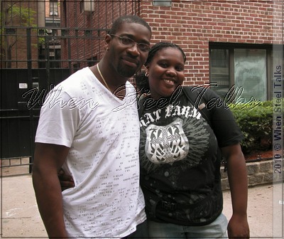 Arranger & percussionist Leon "Foster" with Pantonic's Sade Constantine