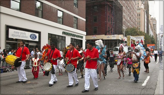 The Young Generation Tassa Group in the 30th India Day Parade, Madison Avenue, New York