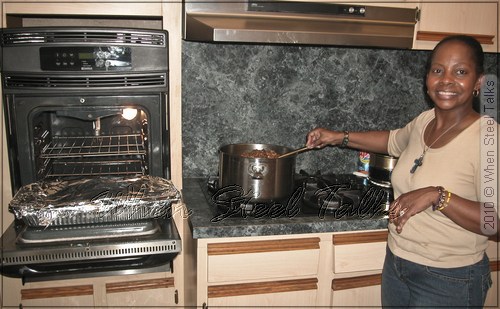 Behind the scenes, in the kitchen cooking up a storm was Joanne Scott