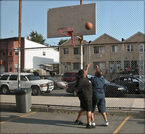 Sonatas' arranger Yohan Popwell getting 'over' ace steelpan musician Sade Constantine at Sonatas' Sports Day