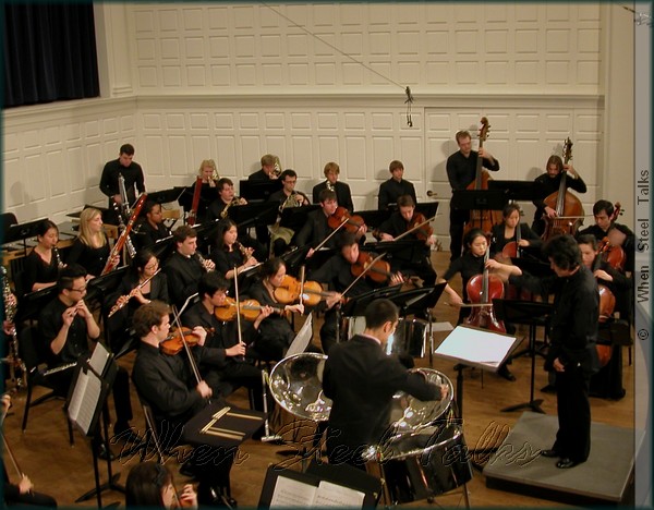 Andy Akiho performs with the Yale Philharmonia.  His composition is 'Concerto for Steel Pans & Orchestra'