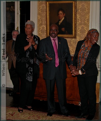 (l-r) John Martello, Grace Blake, Consul General Derrick James, and Misani