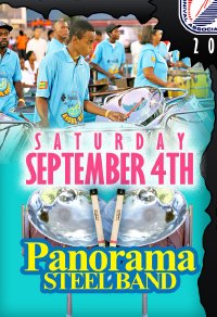 Picture of Grenada's Republic Harps Steel Orchestra - promoting New York's 2010 Panorama on WIADCA's site