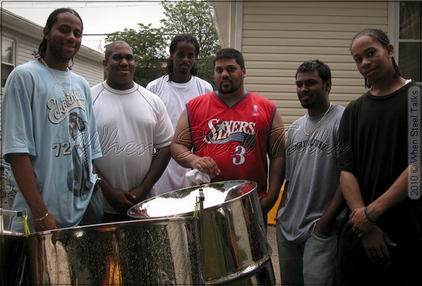 Ryan Joseph (right) with the earlier incarnation of Steel Sensation