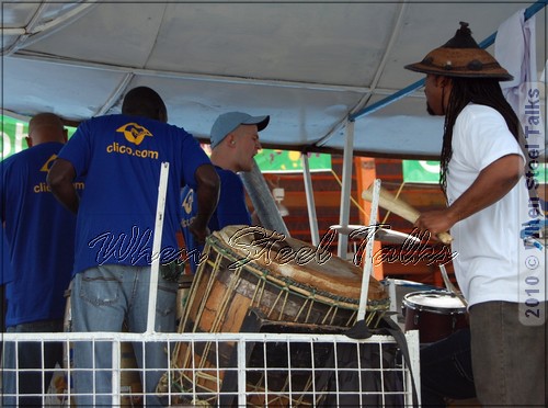 Oberlin alum Noah Smit with Sforzata for Trinidad Panorama semi-finals, 2008.