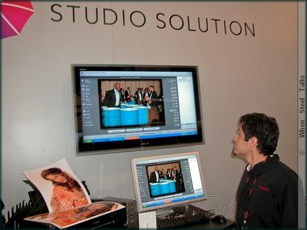 Rep Genaro Arroyo demonstrates Canon's software