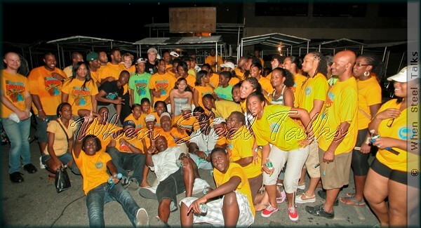 Jubilant and excited, then-defending champions - Sonatas Steel Orchestra's group picture - taken two days before the siege