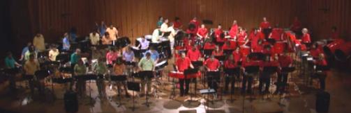 Northern Illinois Steelband and the Miami University (Ohio) Steelband at NIU's Spring 2011 Concert in Dekalb, Illinois