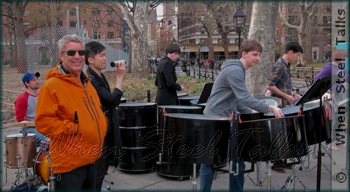 NYU's Jonathan Haas with NYU Steel