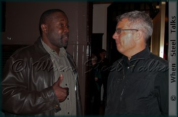 Mack Scott, president of Sonatas Steel Orchestra and Dr. Jonathan Haas