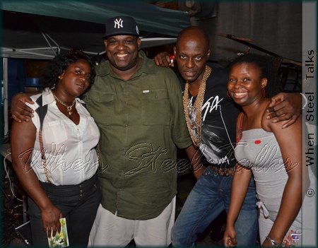 Duvone Stewart hanging out with New York pan folks